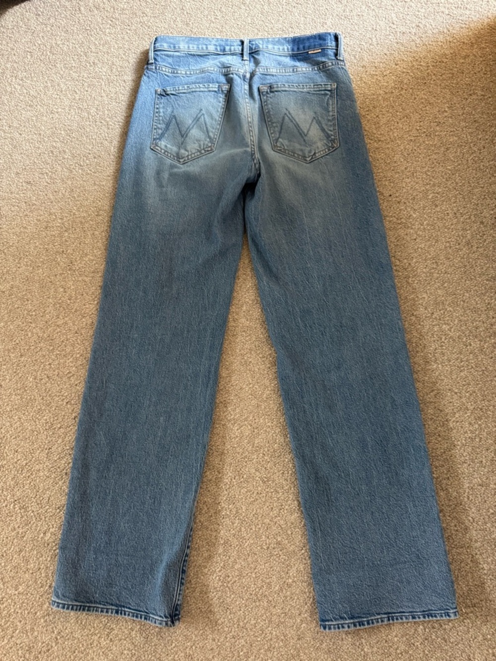 MOTHER Superior Denim Mid Rise Tunnel Vision Sneak in I'm a Winner Size 28 - Picture 7 of 13